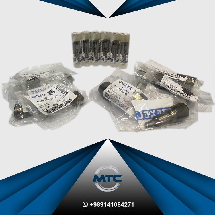 سوزن پمپ A814 و سوپاپ 20A و سوزن انژکتور SM420 بیل مکانیکی دوو دوسان ZEXEL